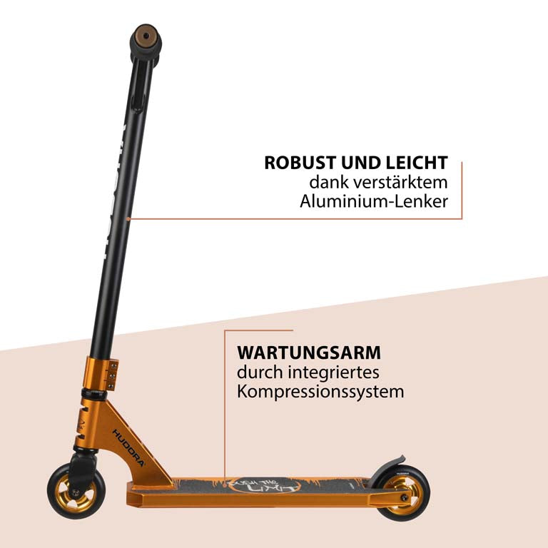 HUDORA Stunt Scooter XR-25.1, gold
