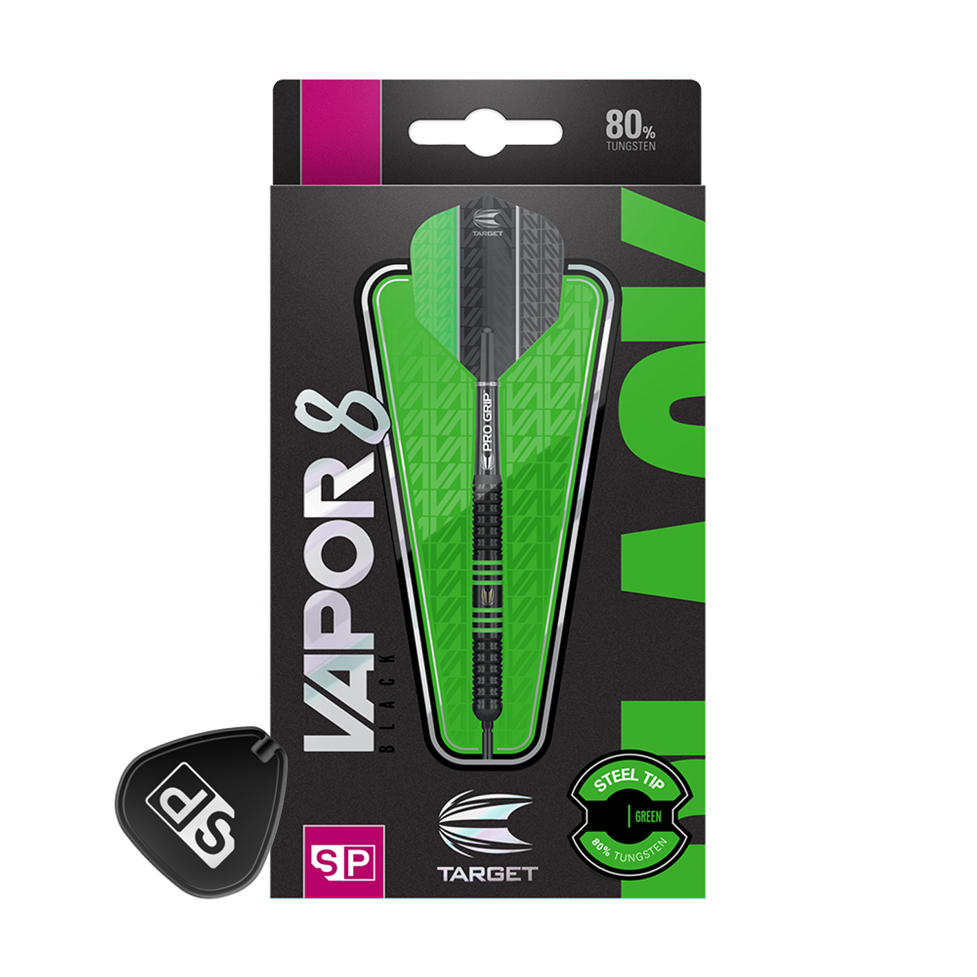 Target Vapor8 Black Green Swiss Point Steeldarts