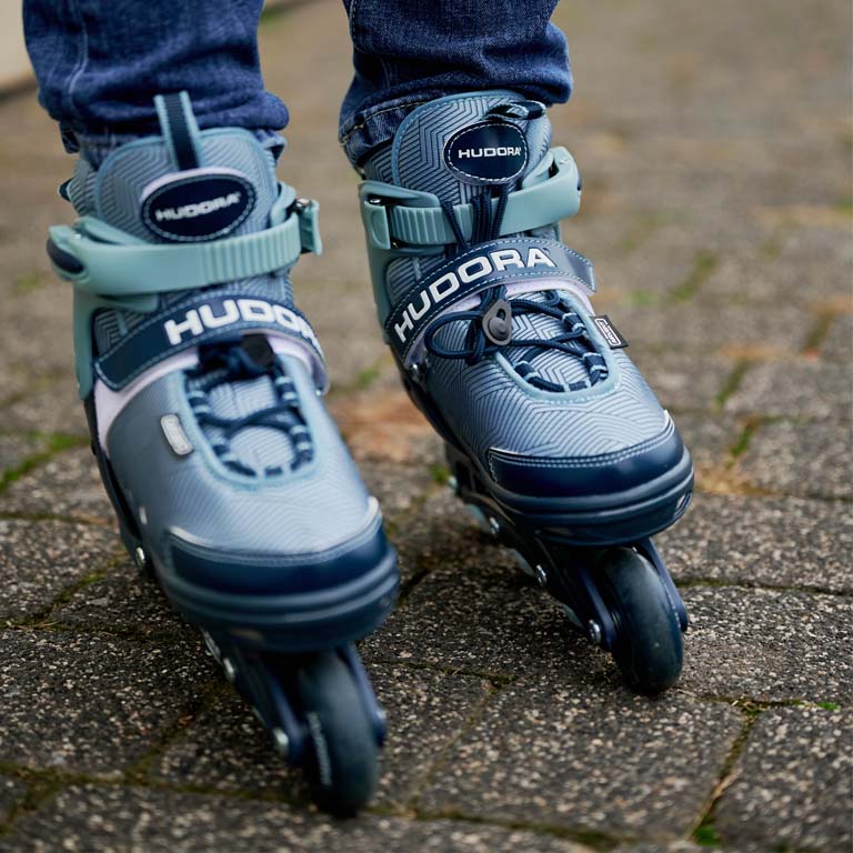 HUDORA Inline Skates, Leon 2.0, ocean, size. 29-40