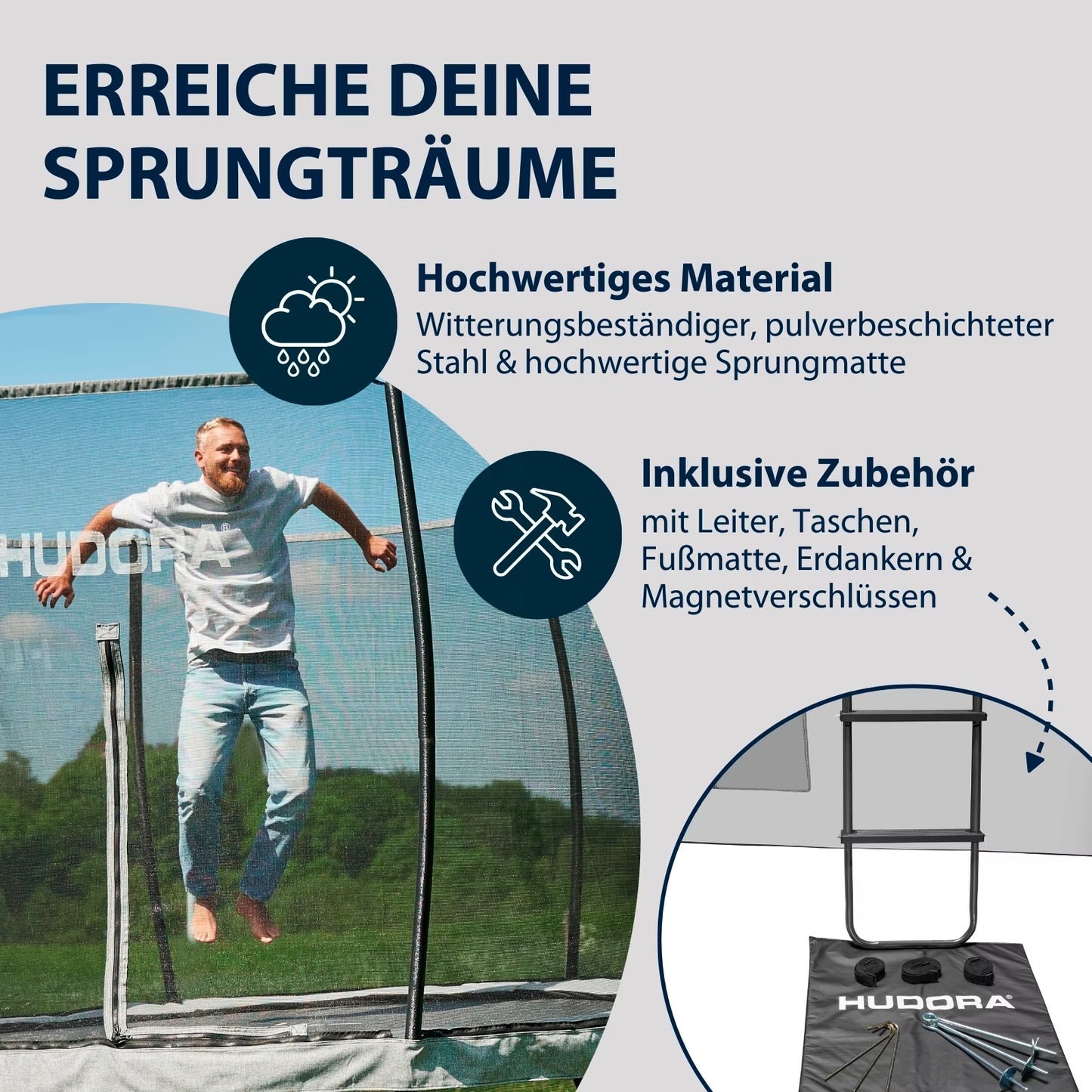 HUDORA Fantastic Complete Max 300 Trampolin (B-Ware)