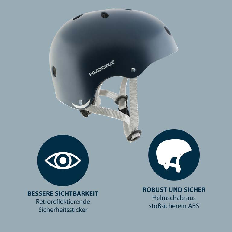 HUDORA skater helmet, midnight