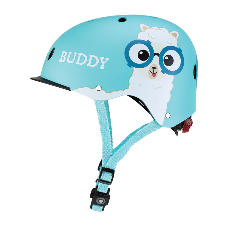 Globber Kinderhelm Elite Lights Poolblau
