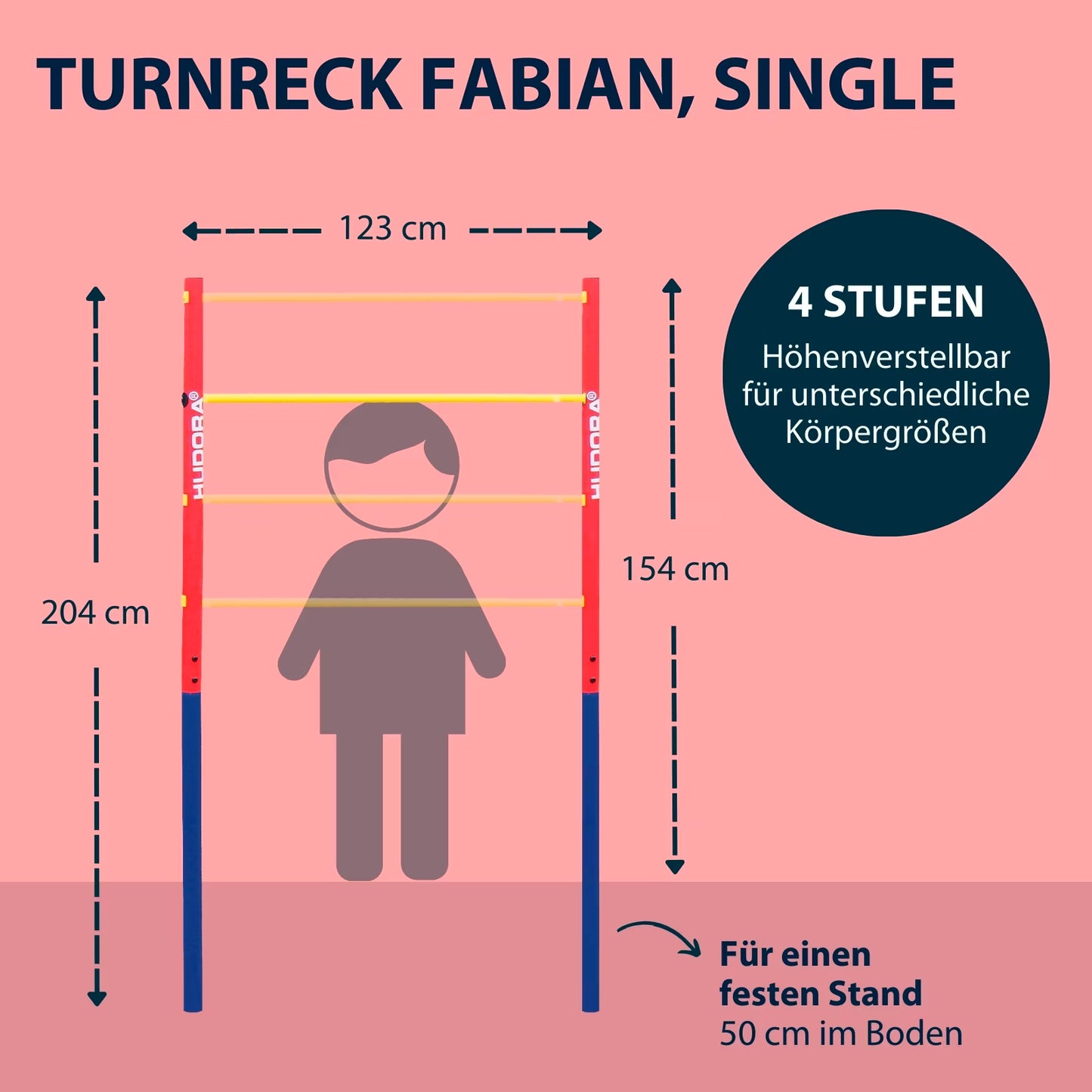HUDORA Fabian Single Gymnastic Bar