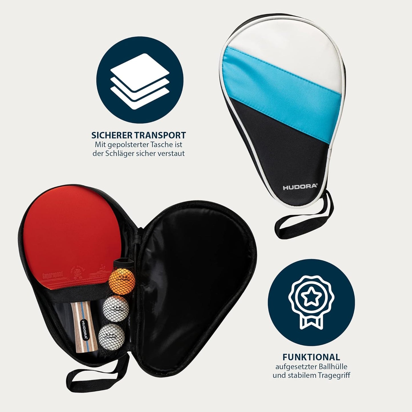 HUDORA Tournament table tennis set