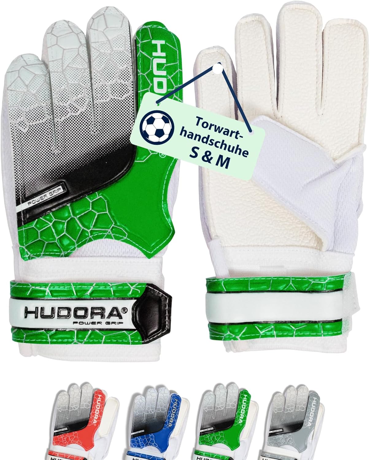 HUDORA goalkeeper gloves for children, blue