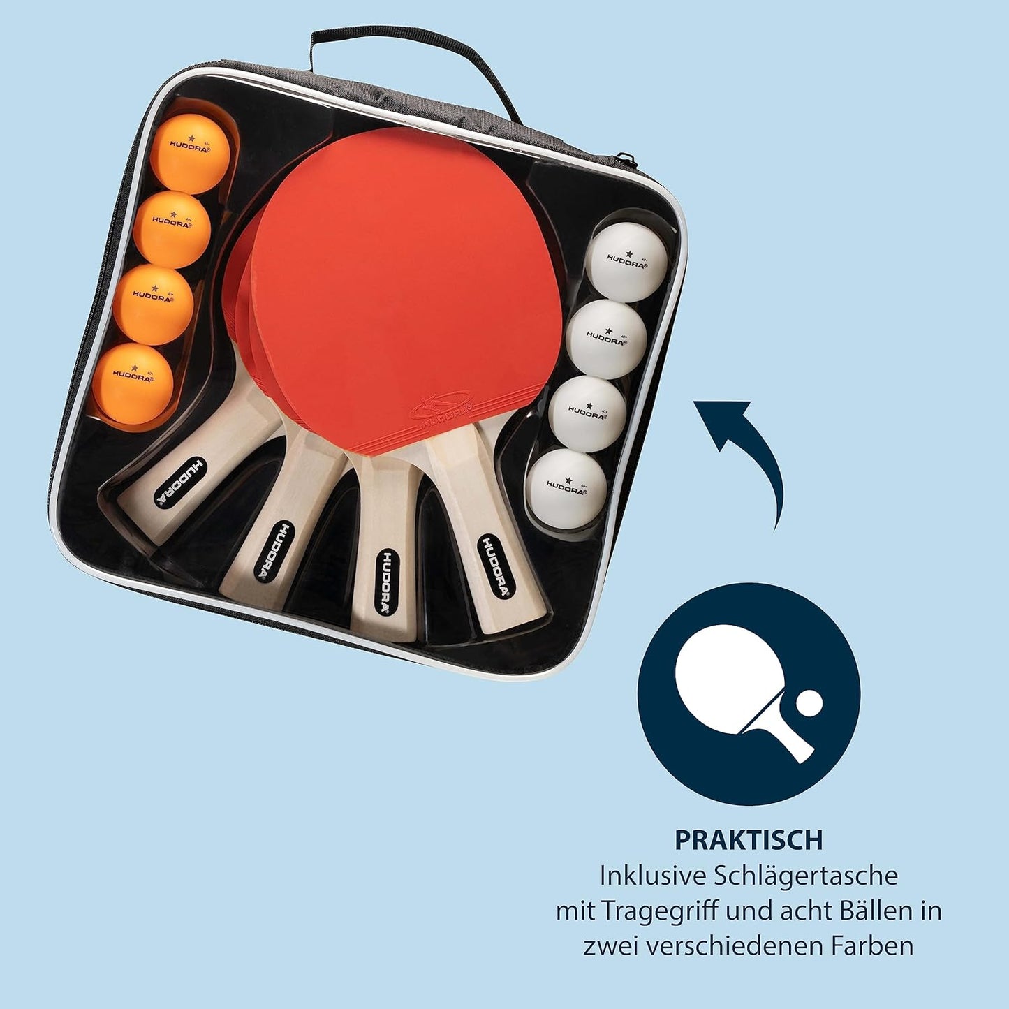 HUDORA table tennis set Friends