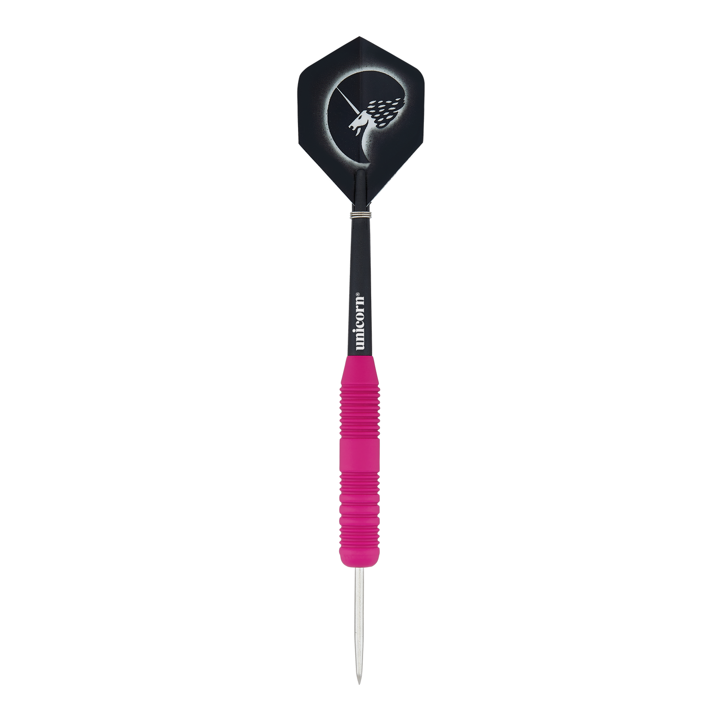 Unicorn Core Plus Rubberised Pink Steeldarts