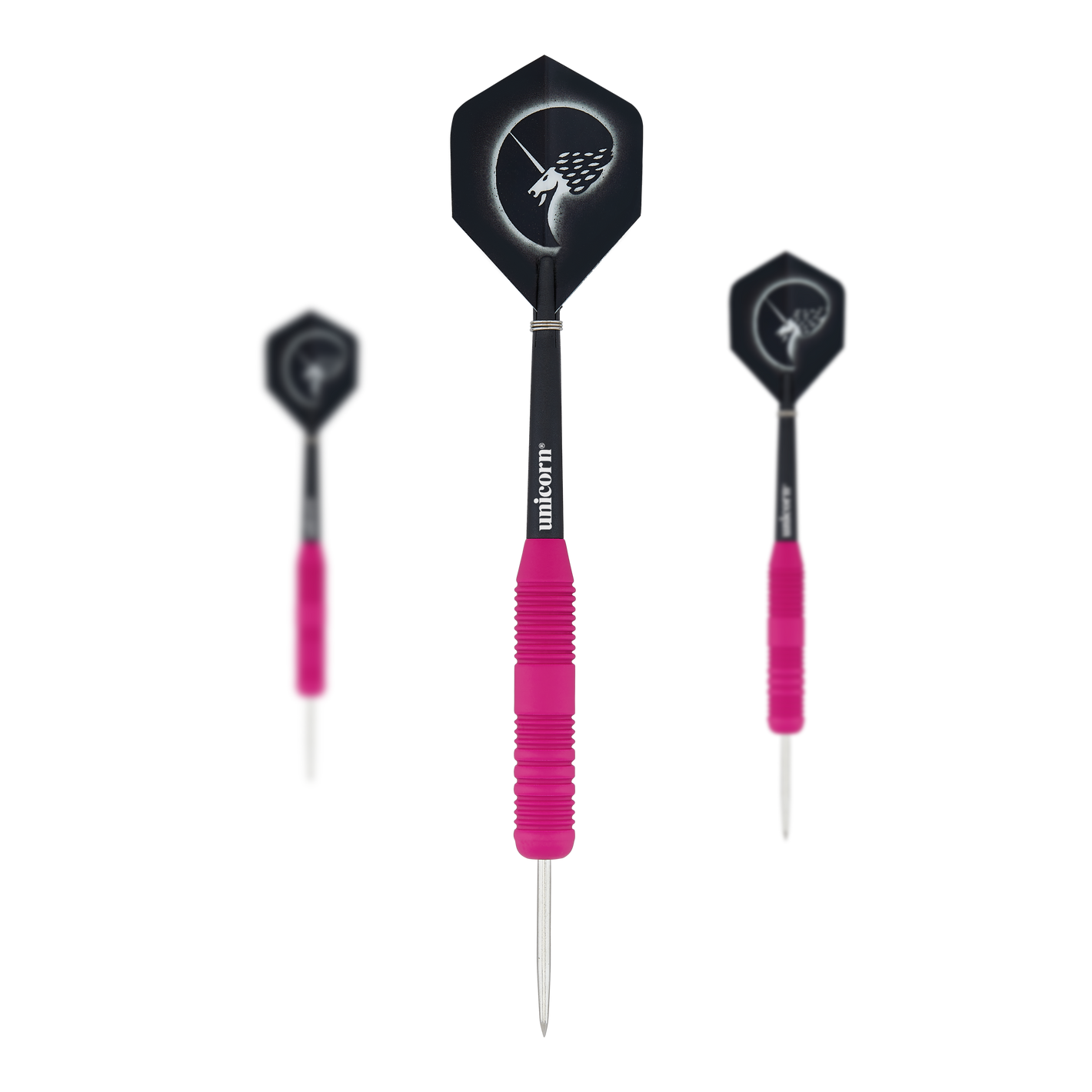 Unicorn Core Plus Rubberised Pink Steeldarts