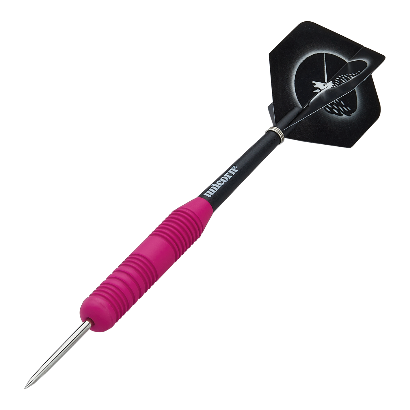 Unicorn Core Plus Rubberised Pink Steeldarts