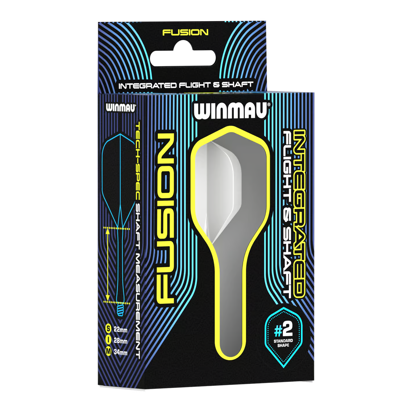 Winmau Fusion Flight Shaft System Standard Weiss