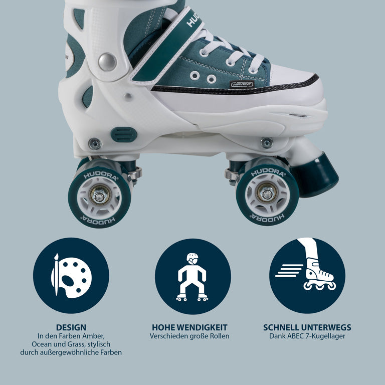 HUDORA roller skate sneakers, midnight size. 28-39