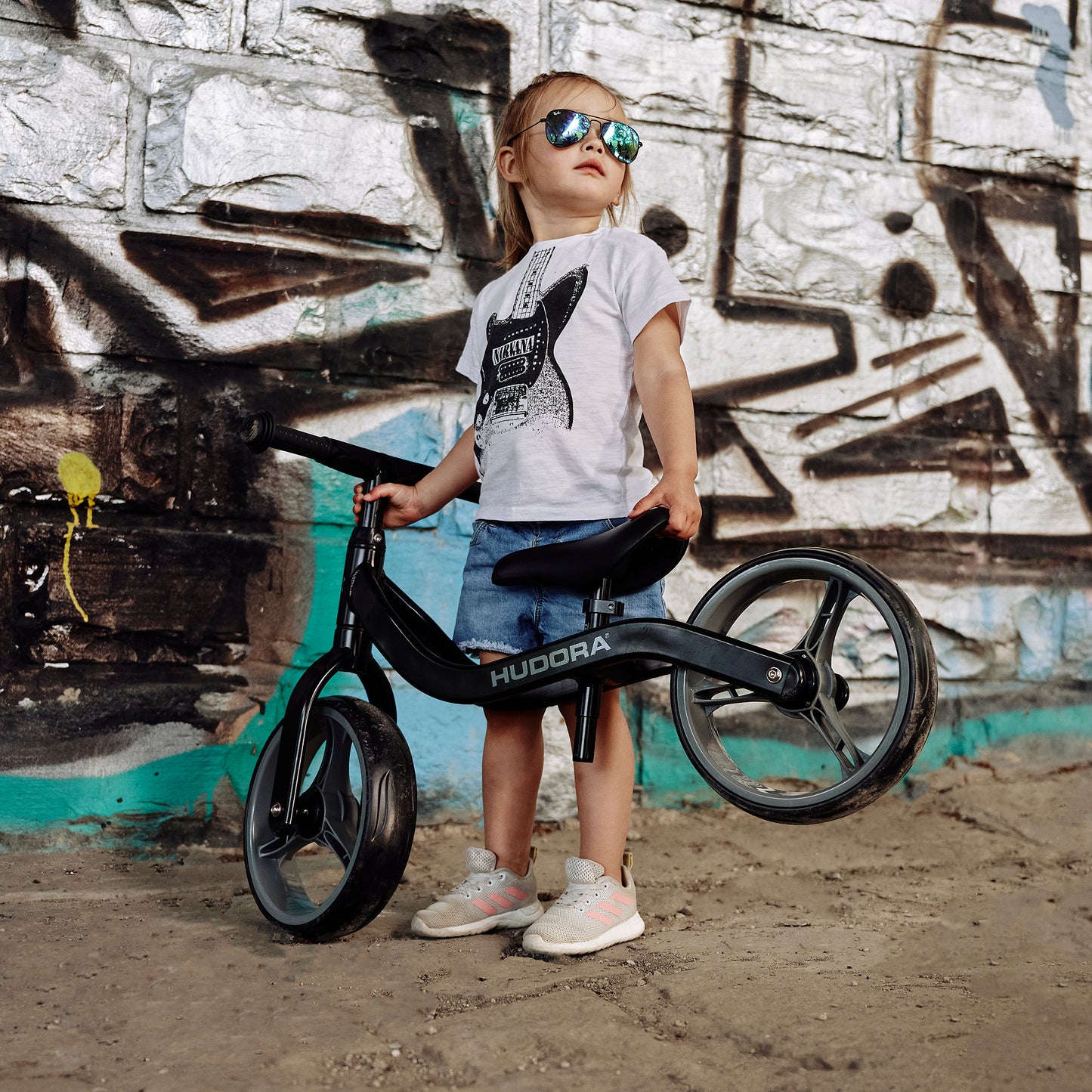 HUDORA balance bike Ultralight Alu, black