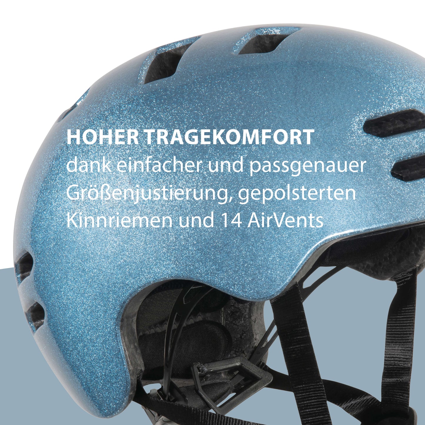 HUDORA skater helmet Reflect, blue