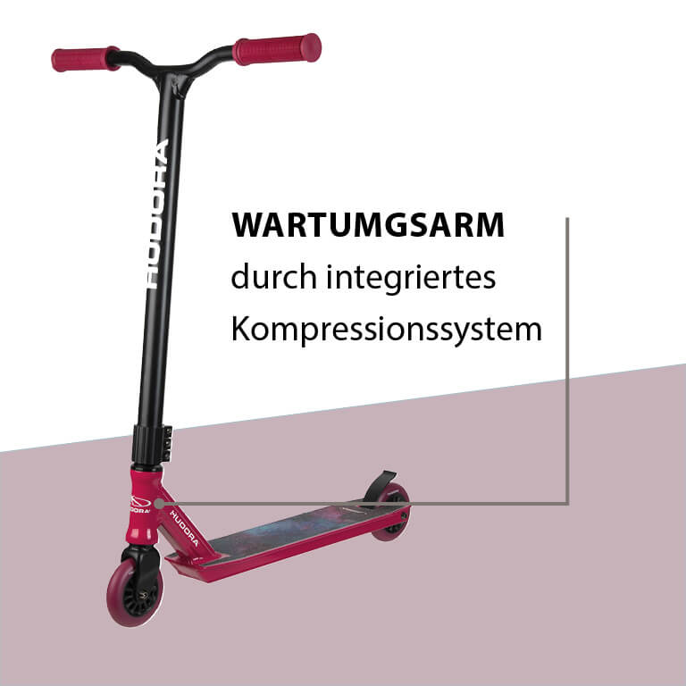 HUDORA Stunt Scooter XQ-13.1, berry