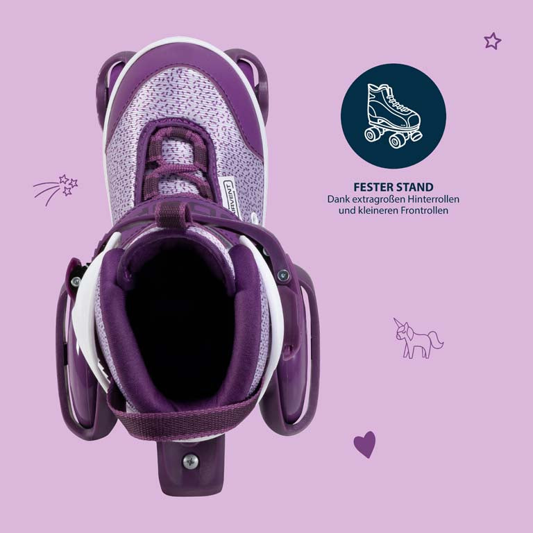 HUDORA roller skates My First Quad, lavender, size. 26-33
