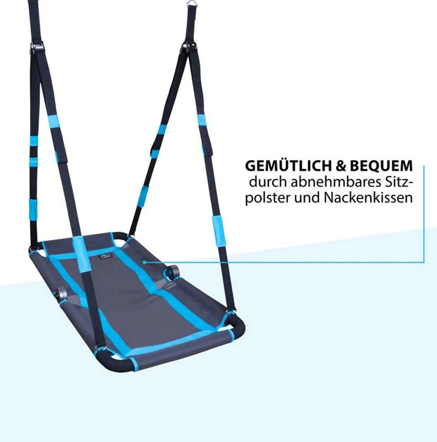 HUDORA Nest Swing Hollywood, anthracite/turquoise