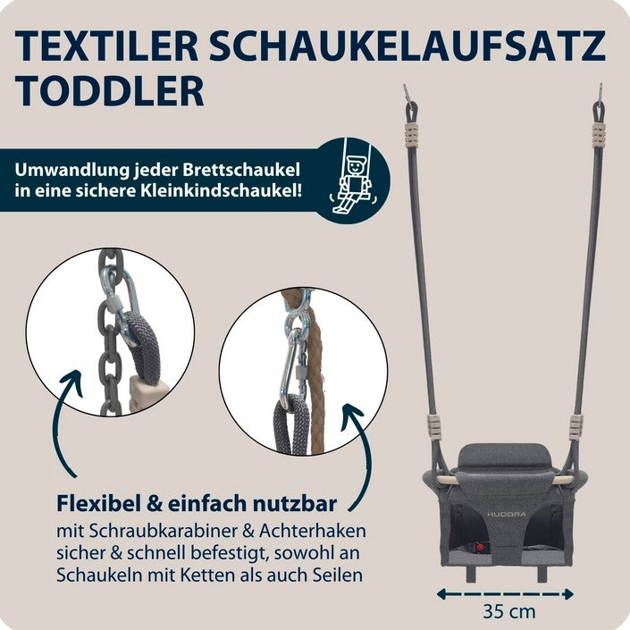 Toddler swing attachment, grey