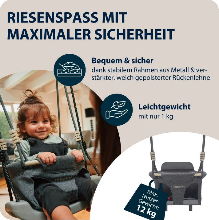 Toddler swing attachment, grey
