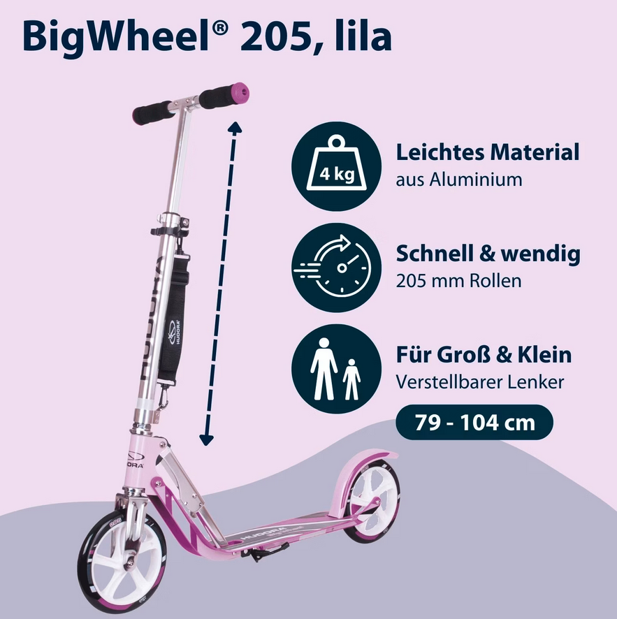 HUDORA BigWheel 205 - various colors (B-stock)