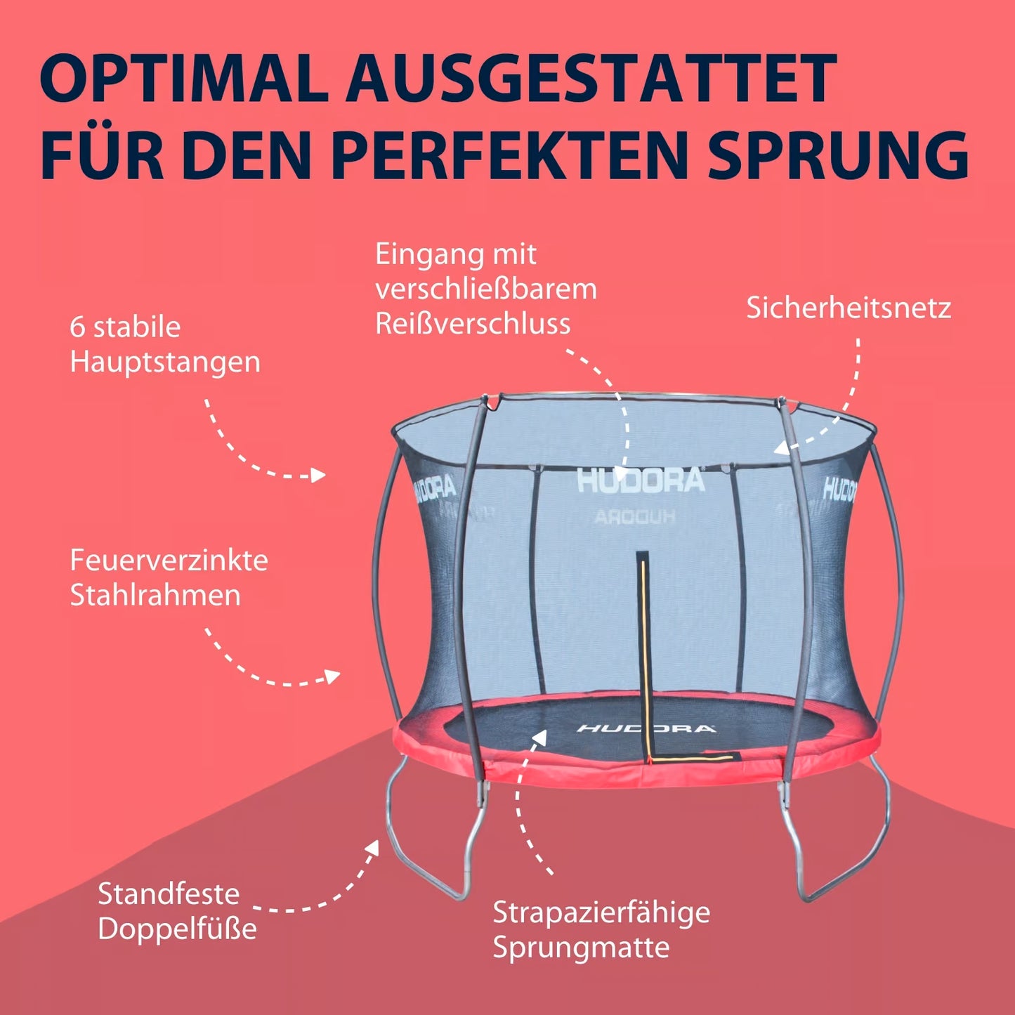 HUDORA Trampolin Fantastic 300V (B-Ware)