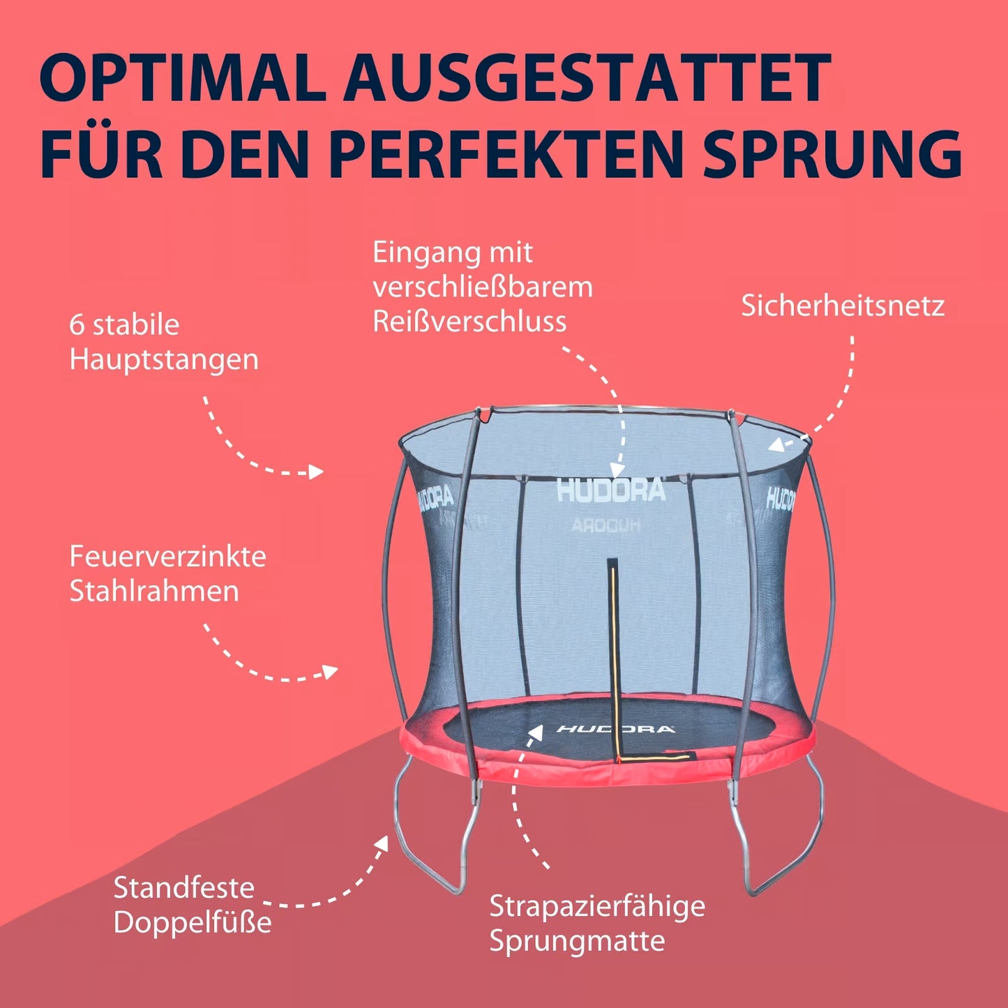 HUDORA Trampolin Fantastic 250V (B-Ware)