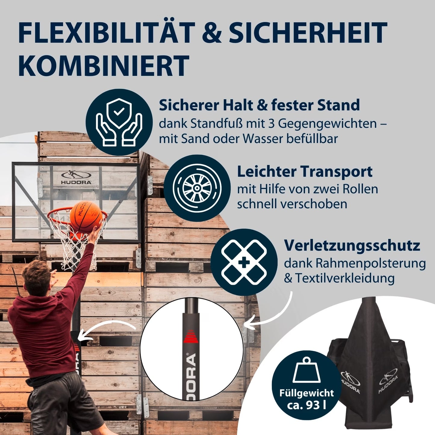 HUDORA Basketball Stand Competition Pro