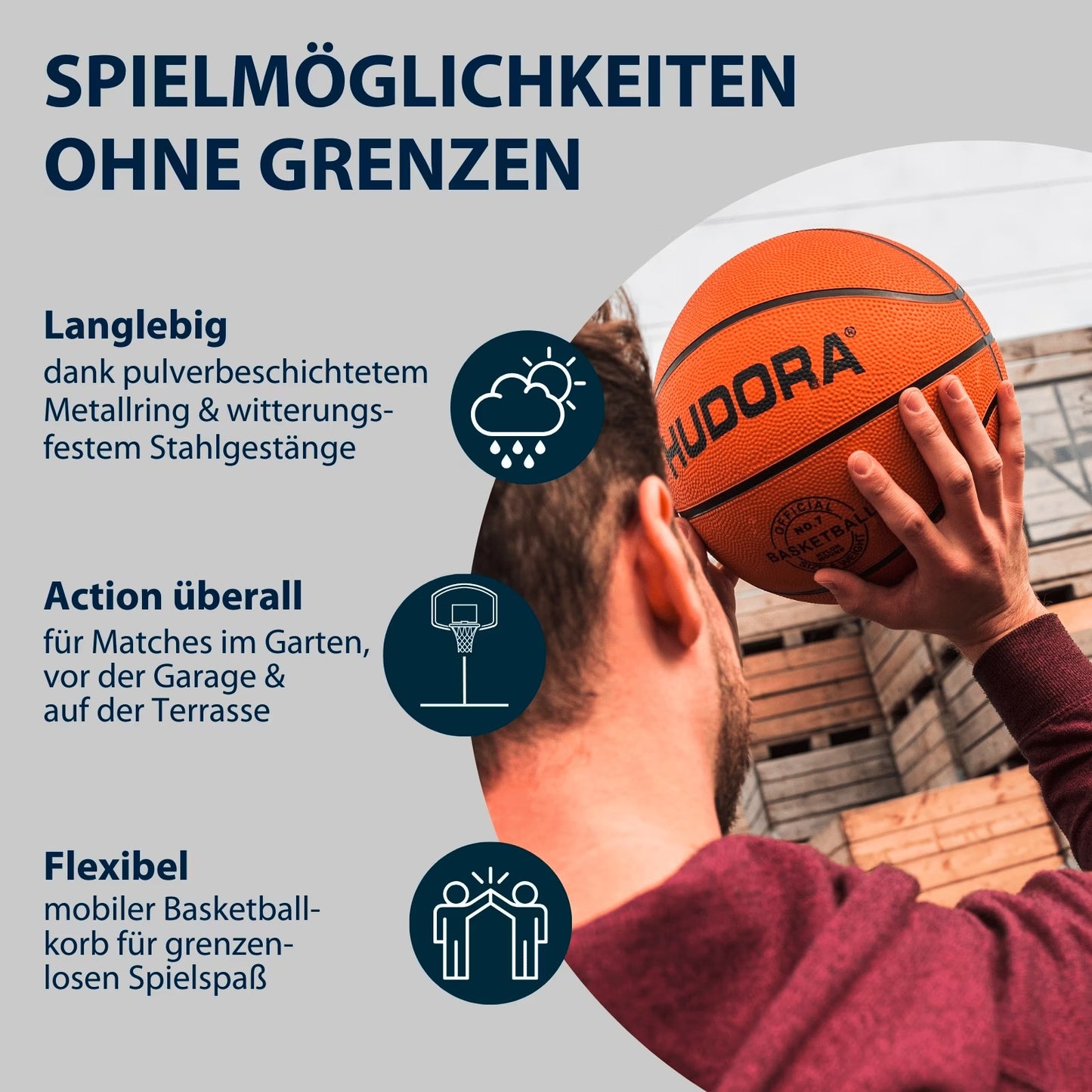 HUDORA Basketball Stand Competition Pro