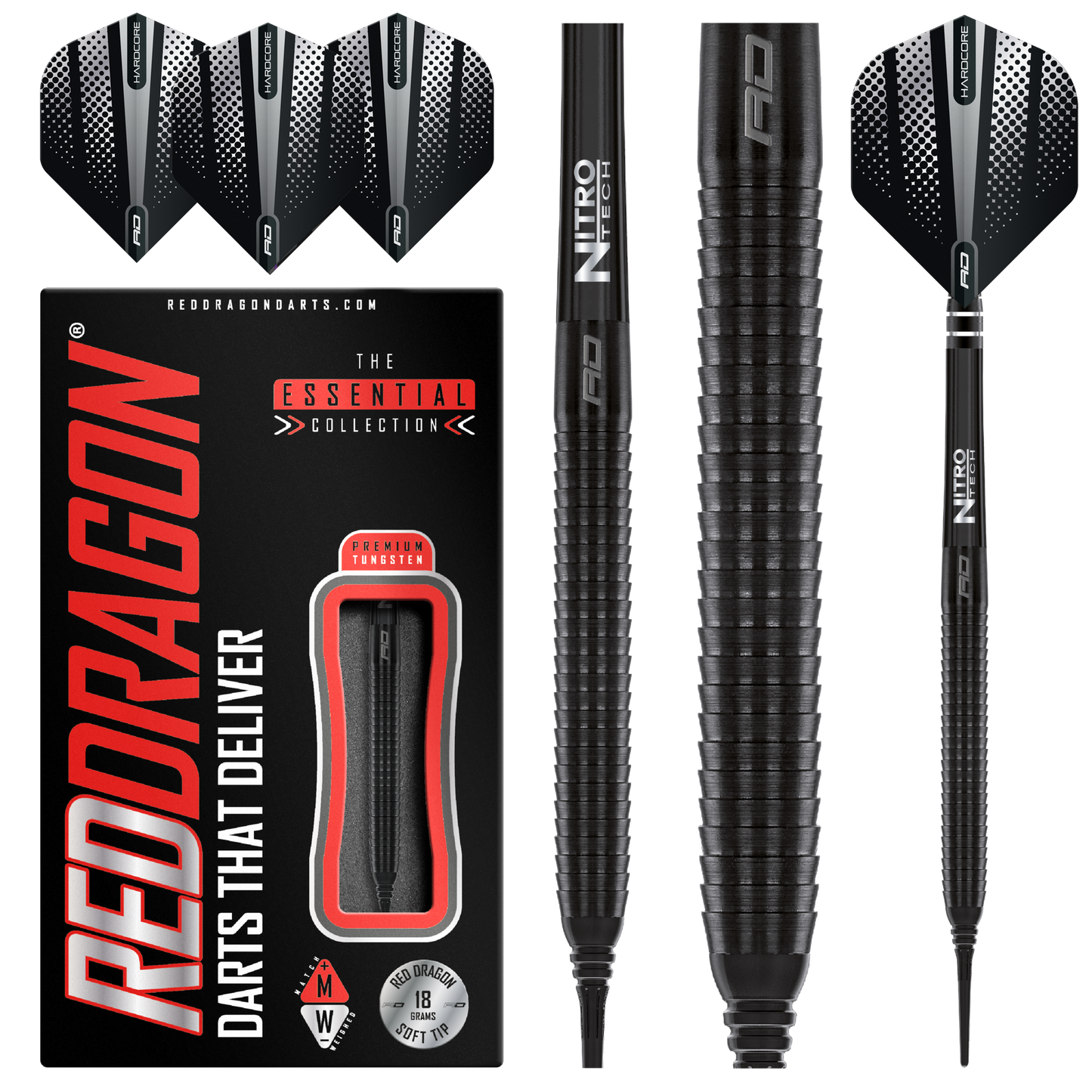 Red Dragon Razor Edge Black Steeldarts