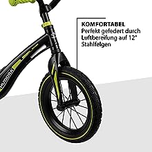 HUDORA Magnesium Balance Bike Air 