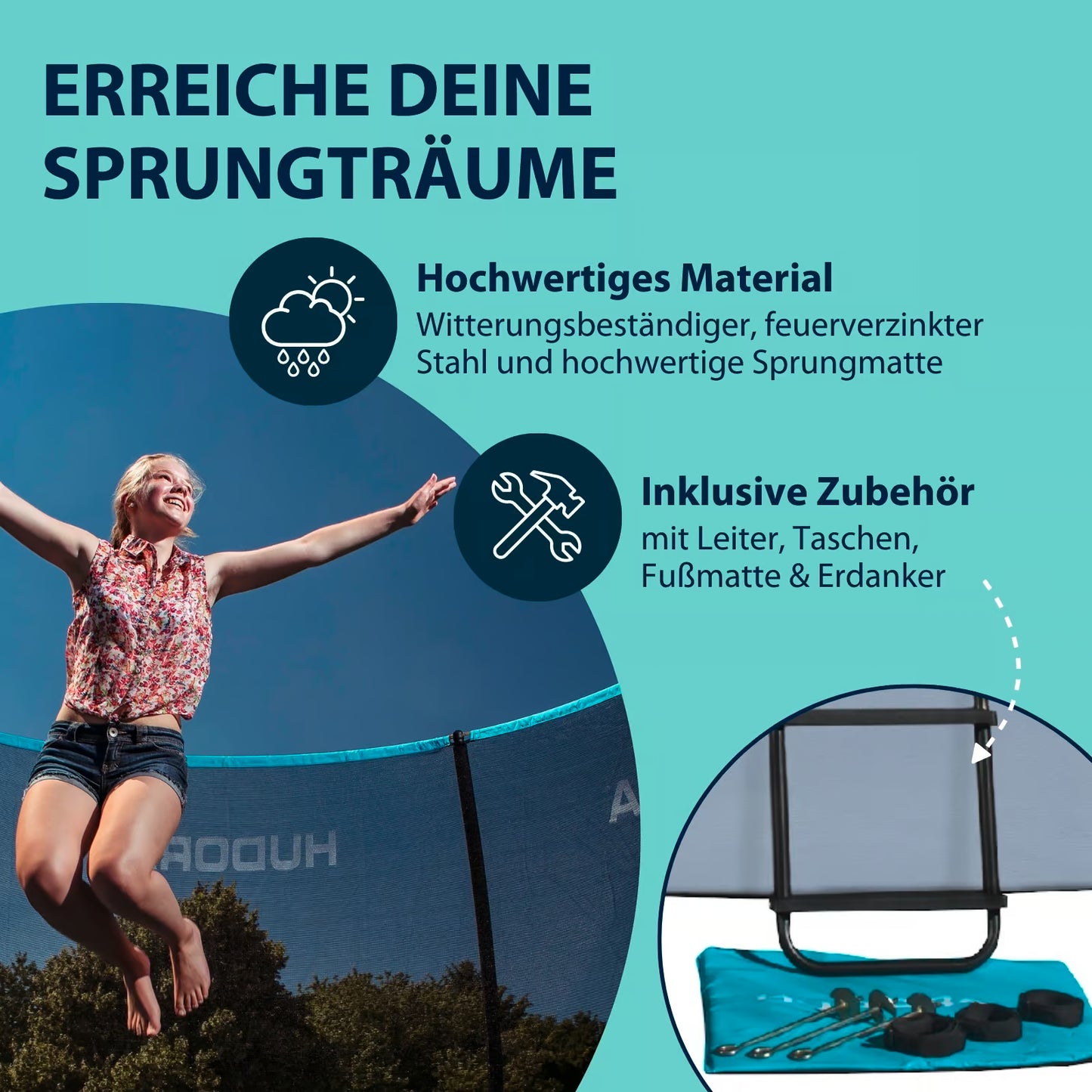 HUDORA Fantastic Complete 250V Trampolin (B-Ware)