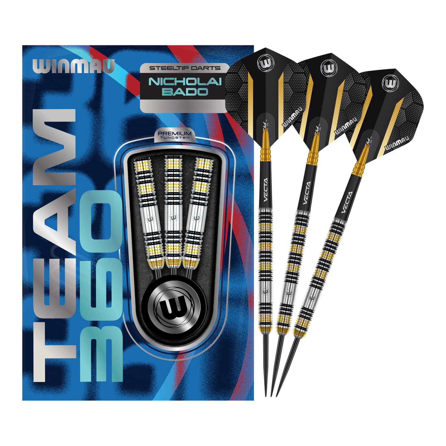 Winmau Team 360 Nicholai Bado Steeldarts - 23g