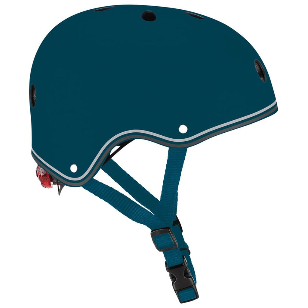Globber Kinderhelm Primo Lights in Petrol Blue (tiefblau) - Gr. XS/S (48-53 cm)