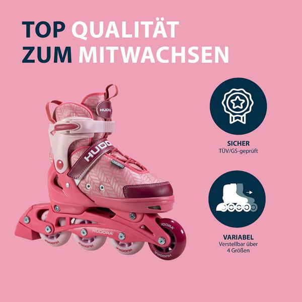 HUDORA Inline Skates, Mia 2.0, pixie, Gr. 29-40