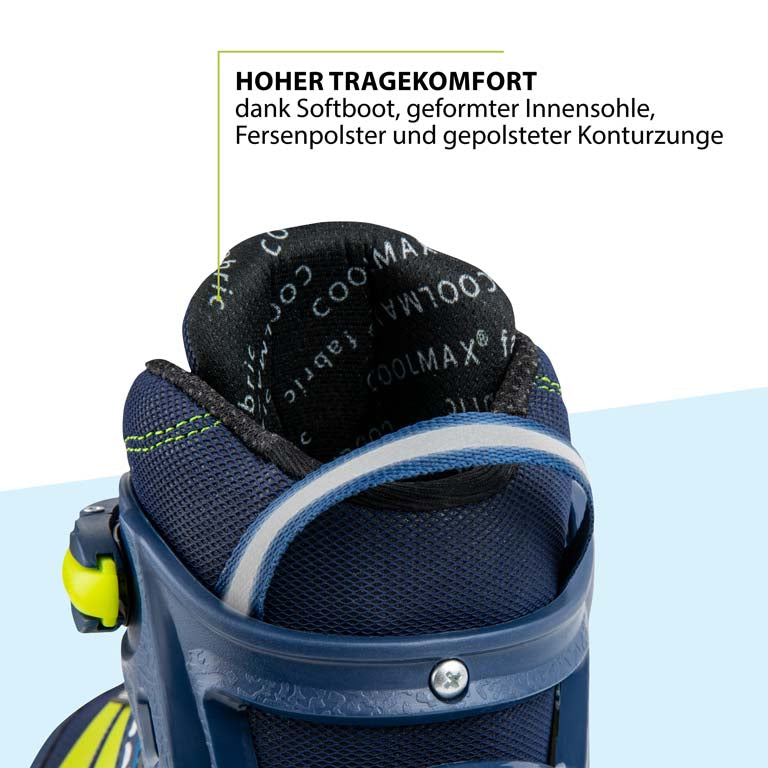 HUDORA Inline Skates Comfort, deep blue, size. 29-40