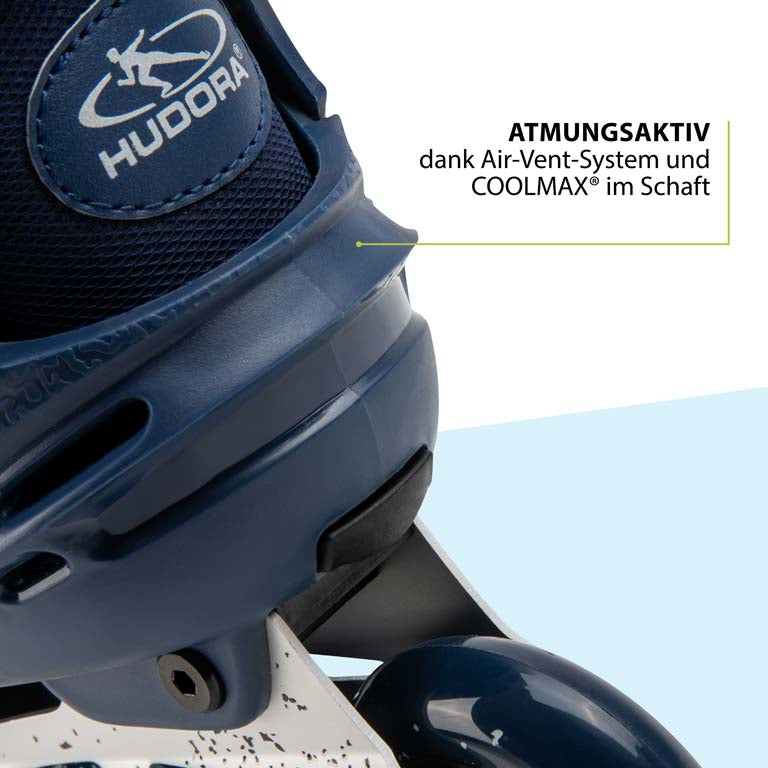 HUDORA Inline Skates Comfort, deep blue, size. 29-40