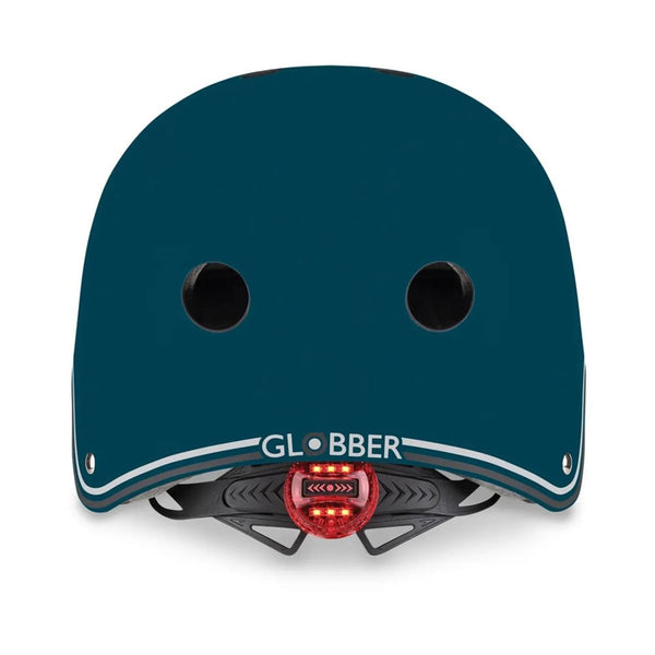 Globber Kinderhelm Primo Lights in Petrol Blue (tiefblau) - Gr. XS/S (48-53 cm)