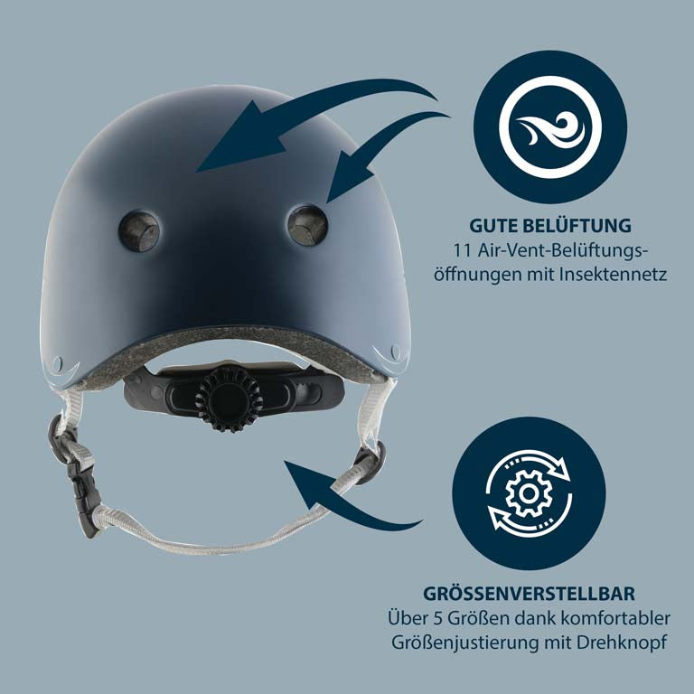 HUDORA skater helmet, midnight 