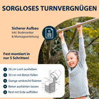 HUDORA gymnastic bar Fabian Pro Single 