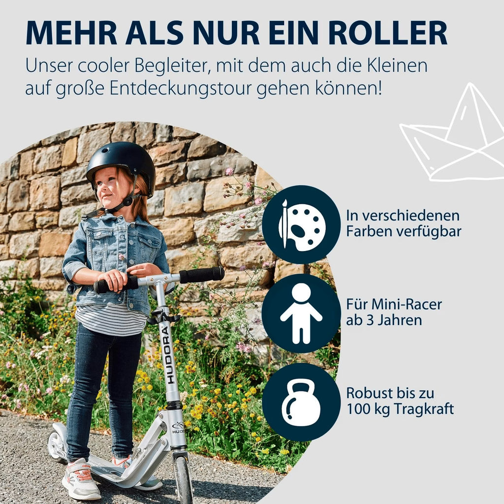 HUDORA Little BigWheel, Scooter silber "Exklusiv Edition"