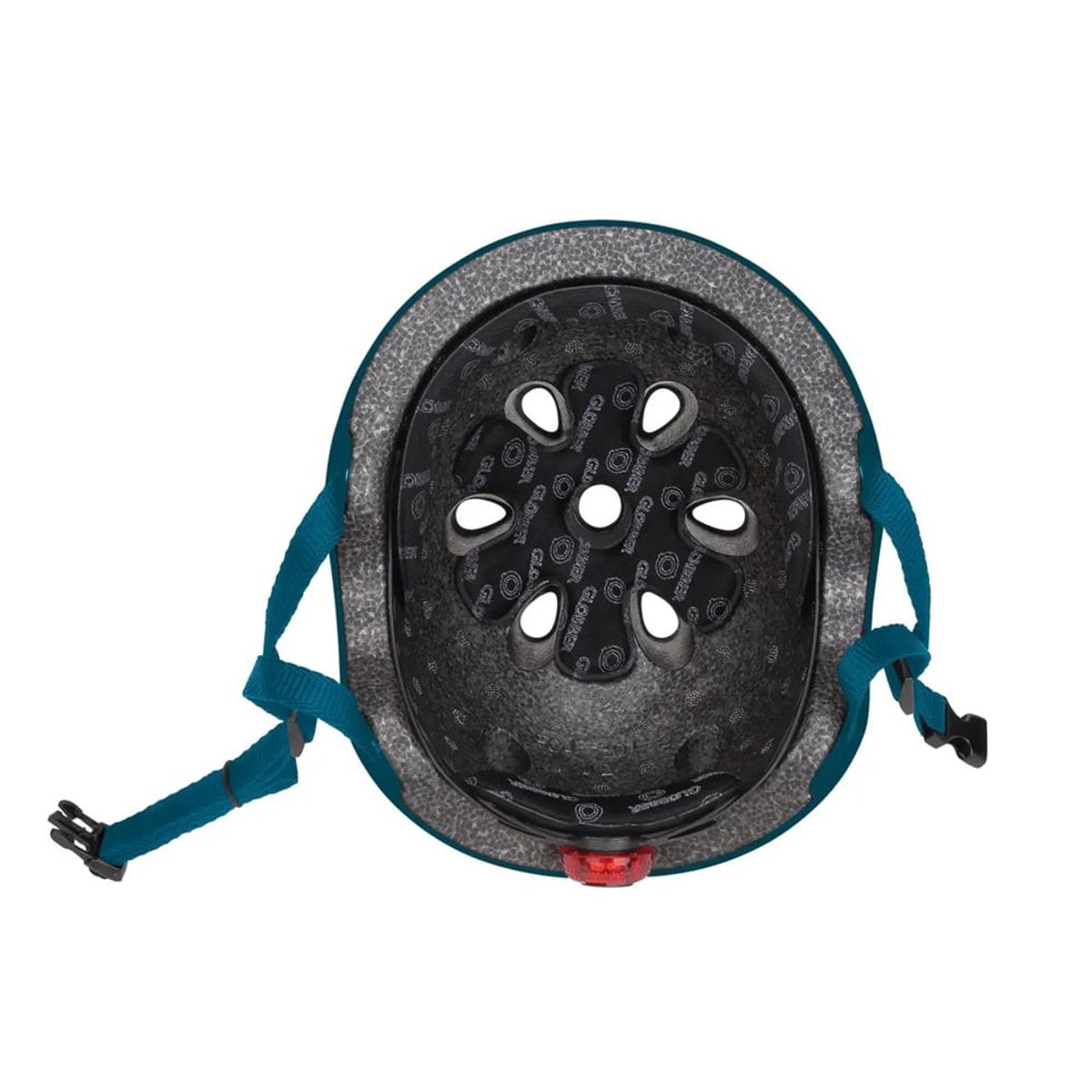 Globber Kinderhelm Primo Lights in Petrol Blue (tiefblau) - Gr. XS/S (48-53 cm)