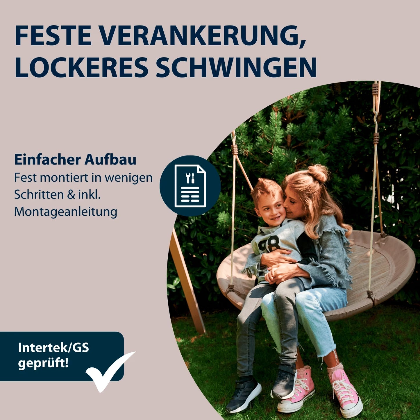 HUDORA Nestschaukel Lounge 110, verschiedene Farben, B-Ware