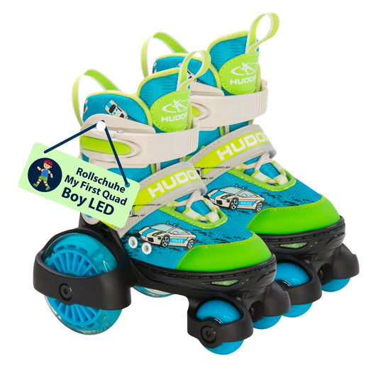 HUDORA Rollschuh My First Quad LED, boy - verschiedene Größen (B-Ware)