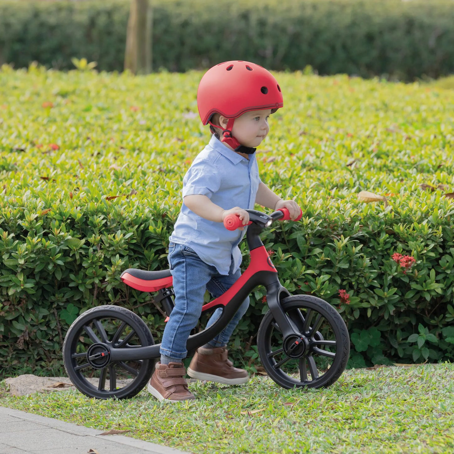 Globber Kinderhelm Primo Lights in New Red - Gr. XS/S (48-53 cm)