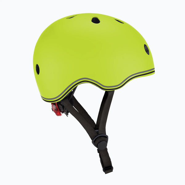 Globber Kinderhelm Go.UP Lights in Lime Green - Gr. XXS/XS (45-51 cm)