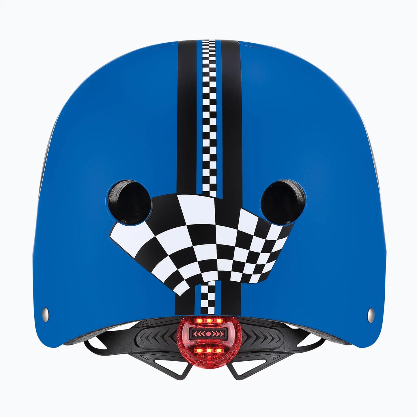 Globber Kinderhelm Elite Lights Navy Blue Racing - Gr. XS/S (48-53 cm)
