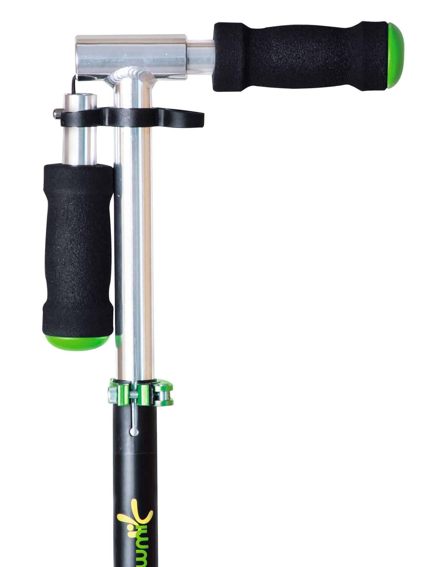 muuwmi Aluminium Scooter schwarz - grün - gelb 200 mm (B-Ware)