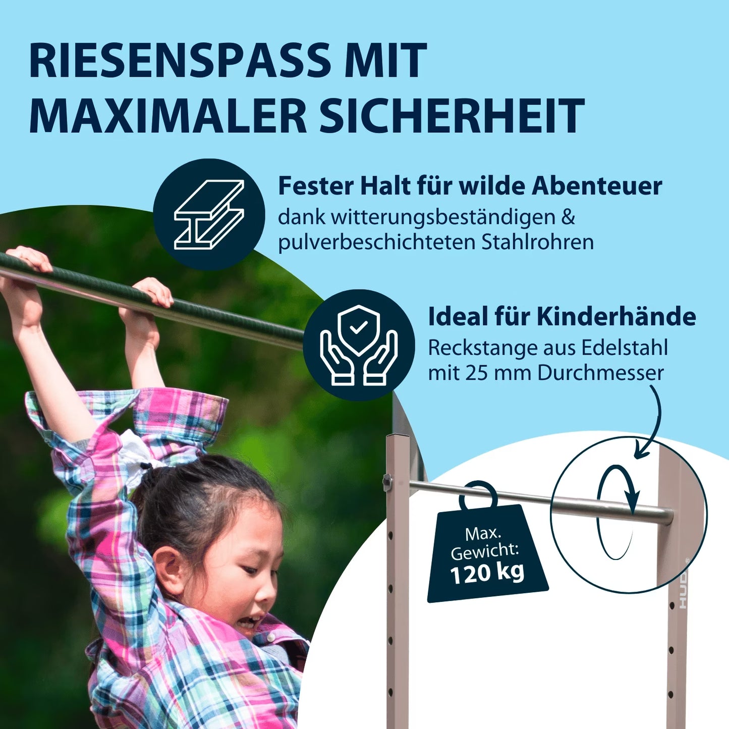 HUDORA Vario gymnastics bar basic module 
