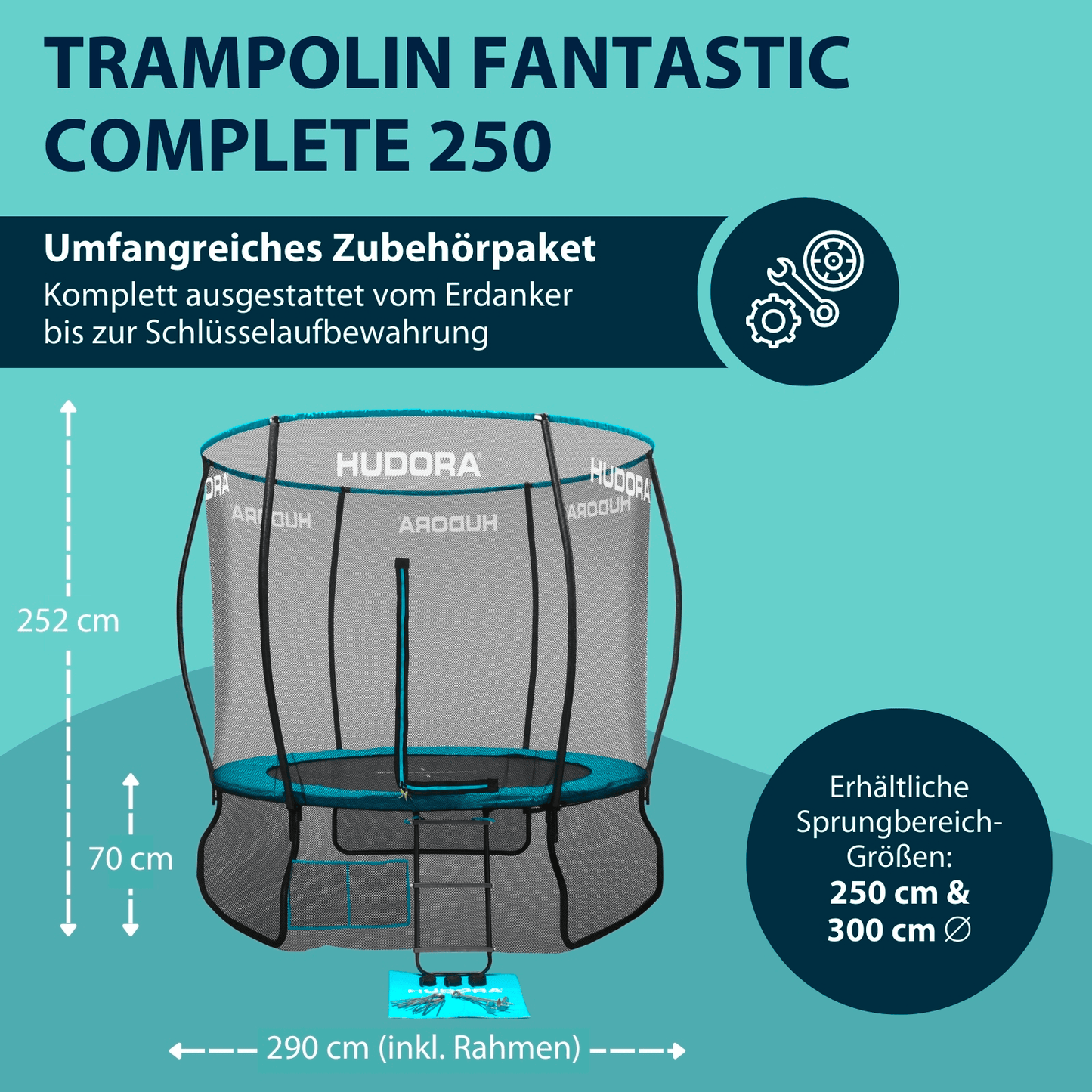 HUDORA Fantastic Complete 250V Trampolin (B-Ware)