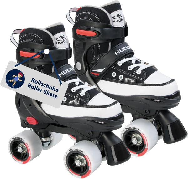 HUDORA Rollschuh Roller Skate, schwarz, Gr. 28-39