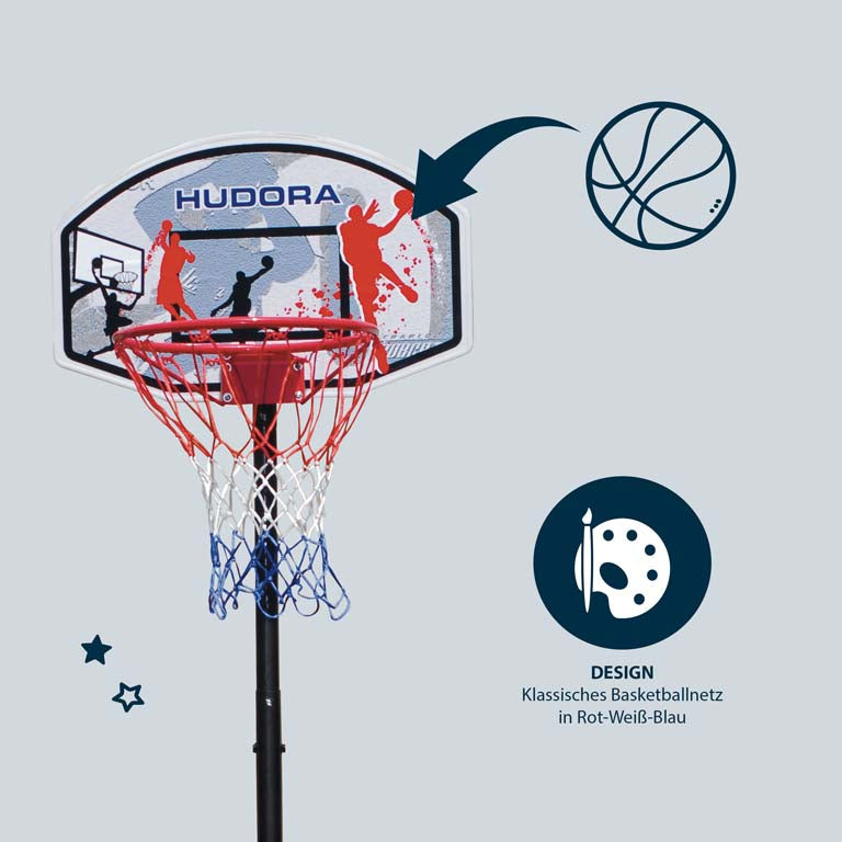 HUDORA Basketball Stand All Stars 205 